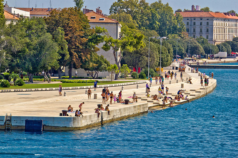 Riva front in Zadar